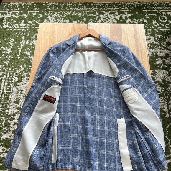 Blazer Suit Supply Wool Silk Linen - Picture 2 of 5